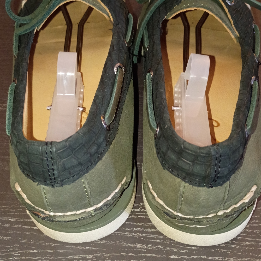 Sperry GOLD CUP Men's Olive and Black Boat Shoes. NEW 10.5M RARE!! - Picture 5 of 6